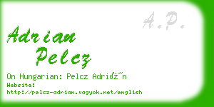 adrian pelcz business card